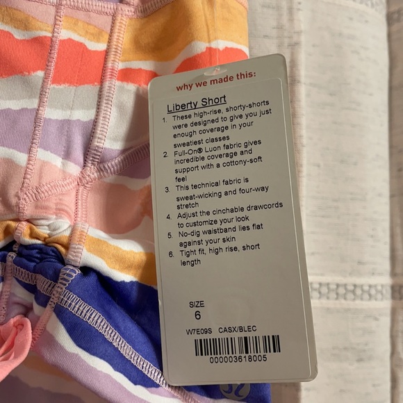 Lululemon size 6 crb and liberty short bundle new - Picture 5 of 8